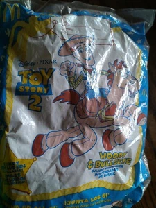 NEW SEALED Vintage McDonald's Toy Story 2 Woody & Bullseye Candy Dispenser T18 - Picture 1 of 1