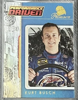 2007 Press Pass Premium "Performance Driven" 🏎 #7 KURT BUSCH 🏁 NASCAR 🏁 - Image 1 of 2