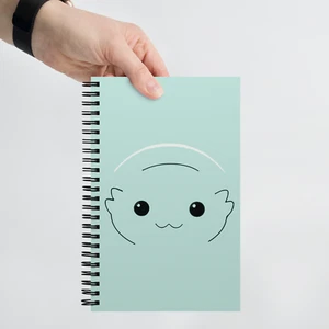 Moopsy Alien Cute Happy Face - Spiral Notebook Dot Journal by GatorDesign - Picture 1 of 7
