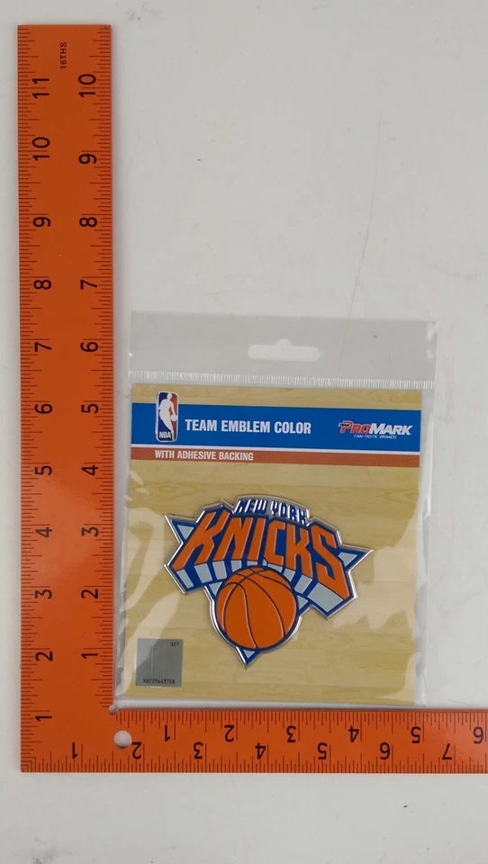 Low Profile Light Weight Aluminum Decal Emblem NBA New York Knicks - Image 1 of 4