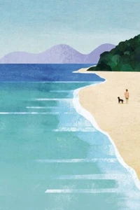 Beach Girl III von Longwayhome Giclée-Kunstdruck auf Papier oder Leinwand kostenloser Versand - Bild 1 von 3