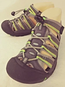 Scarpe Keen bambino atletica US 3 grigio verde giallo impermeabile gancio/anello sandalo 222 - Foto 1 di 10