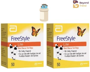 Freestyles Lites Diabetic Test Strips (50x2) Count Expiry:- 31/03/2027 - Picture 1 of 3