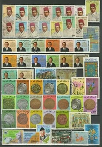 Morocco 1960/1980 ☀ 120+ stamps ☀ Used / MH (*) - Picture 1 of 3
