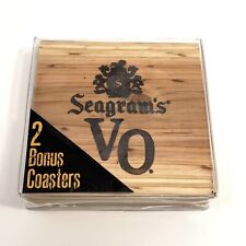 Seagram's VO Set of 2 Wood Coasters