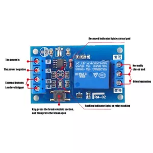 Relais Bistabil Modifikation Selbstsichernd-Stopp Stoppschalter DC 12V/5V - Picture 1 of 12