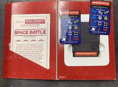 Space Battle Intellivision 1979 Complete In Original Box With Manual & Overlays - Image 1 of 3