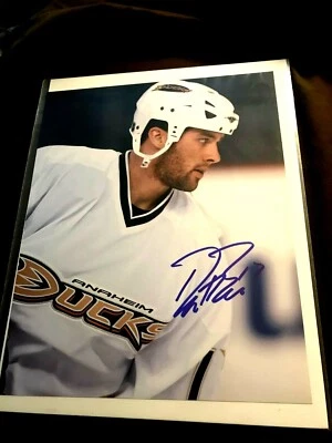 Винтажная фотография утки Дастина Пеннера из Анахайма к 25-летию с автографом               - Изображение 1 из 2