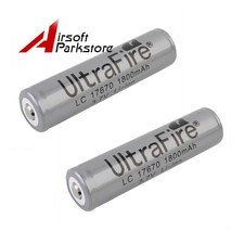 2pcs UltraFire 17670 1800mAh 3.7V Protected Rechargeable Li-ion Battery for Lamp