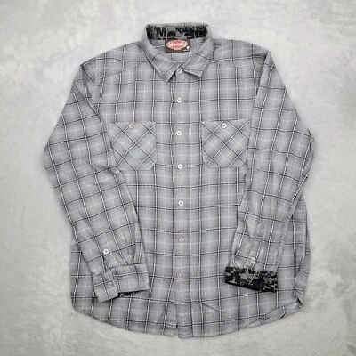 Camisa Mambo Para Hombres Grande Gris Franela a Cuadros Deportista Camionero Franela Australia L Foto 1 de 4