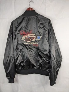 Vtg Dale Earnhardt Sr. #3 Snap Button Jacket Mens XL Black USA Goodwrench A015 - Picture 1 of 11