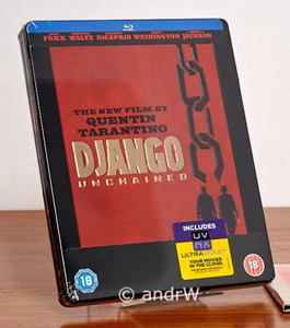 DJANGO UNCHAINED UK Blu Ray Steelbook Limited OOP NEW +Sleeve - Bild 1 von 3