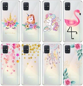 WEICHE TRANSPARENTE TPU-HÜLLE FÜR SAMSUNG GALAXY M51 MUSTER U6 - Bild 1 von 11