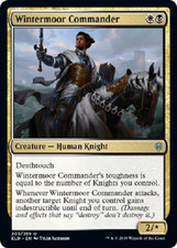 MTG magic 1x Wintermoor Commander FOIL (M/NM) Throne of Eldraine