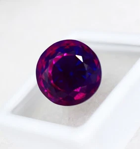 Atemberaubender rosa & blauer Pitambari-Saphir im Rundschliff 13,55 kt loser Edelstein - Bild 1 von 9