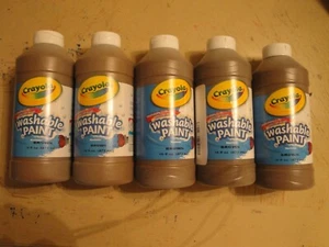 5x Crayola Washable Paint, Brown, 16 oz. #H27 - Picture 1 of 1