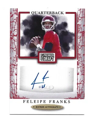 Feleipe Franks AUTOGRAPH Red Arkansas Razorbacks 2021 Sage AUTO Football Card - Image 1 of 2