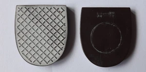 2 Stück Absätze braun Schuhabsatz Schuhreparatur 46 x 30 mm keine Chinaware - Bild 1 von 3