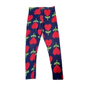 Mini Boden Tulip Heart Print Leggings Size 8/9 - Picture 1 of 5