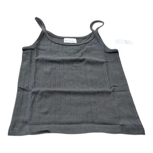 GAP Girls Spaghetti Strap Tank Top, Gray, Size 12, NEW - Picture 1 of 5