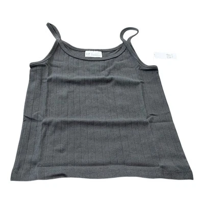 Camiseta sin mangas GAP con correa de espagueti para niñas, gris, talla 12, NUEVA Foto 1 de 4