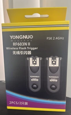 YONGNUO RF-603N II/N3 2.4G Wireless Flash Trigger for Nikon Cameras - Image 1 of 3