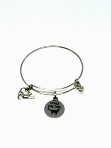 Crazy Cat Lady Bangle Charm Bracelet - Picture 1 of 1