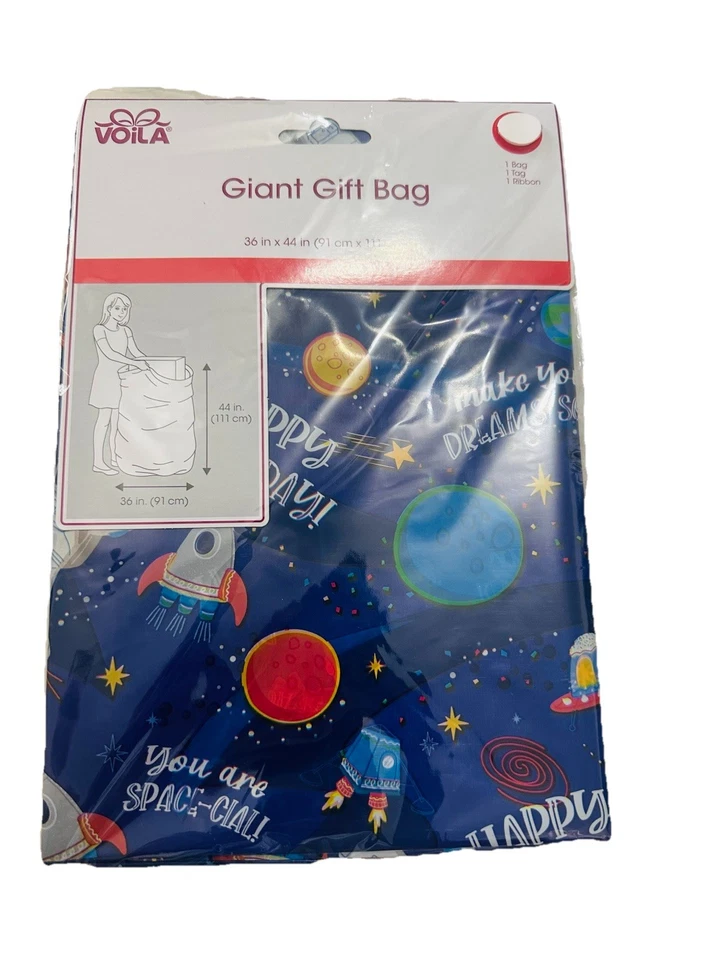 Viola 巨型礼品盒 36 英寸 X 44 英寸太空主题传统经典空间 — 第 1/2 张图片