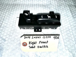 FRONT RIGHT SEAT ADJUSTMENT SWITCH 84922-60190 OEM 2014-2019 LEXUS IS200T IS350 - Picture 1 of 12