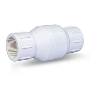 Mittelleitungsventil PVC Inline Rückschlagventil zur Rückflussverhinderung 3/4'' FIP weiß... - Bild 1 von 7