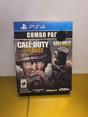 Call of Duty WWII & Infinite Warfare COMBO PACK PS4 Playstation 4 WW2 Unused - Image 1 of 4