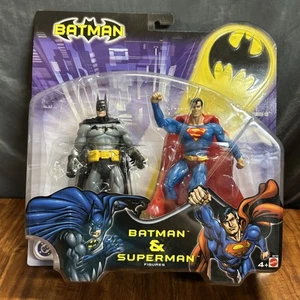 New 2003 DC Universe-BATMAN AND SUPERMAN-2 PACK 6" Action Figures Mattel V192 - Picture 1 of 2