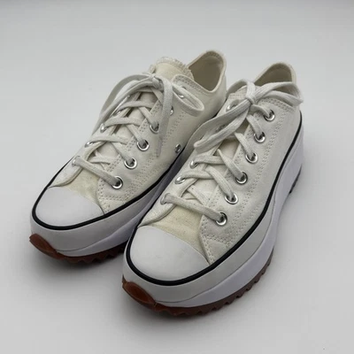 Zapatos bajos Converse Run Star Hike plataforma lona para hombre 6,5 para mujer 8 blancos/negros Foto 1 de 4