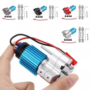 370 Gearbox With Transfer Gearbox Rock Motor For 1/16 WPL Split RC Car Crawler - Picture 1 of 20
