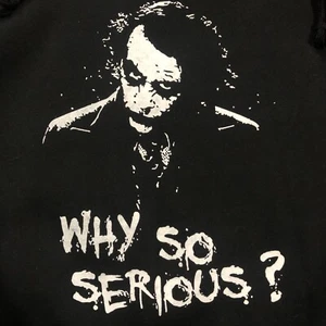 The Dark Knight Joker “Why So Serious?” Pullover Hoodie (Kids XL/Black) - Picture 1 of 5