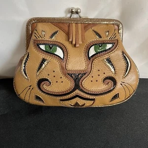Borsa da caccia in pelle marrone Brighton miele scuro 7"" x 5"" Nuova con etichette - Foto 1 di 5