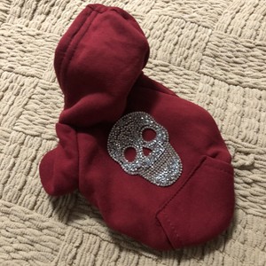 bones rhinestone moletom com capuz