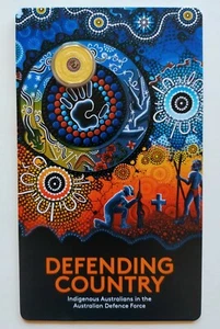 2021 $2 C Mint Mark Indigenous Military Service Defending Country, On Card - NEW - Picture 1 of 3