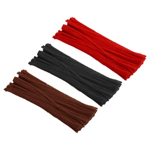 30CM/12" Rohrleitung Sauberer 300 Pack Chenille Stiel Rot Schwarz Kaffee - Bild 1 von 6