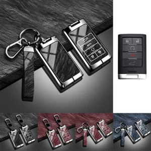 Zinc Alloy TPU Car Key Case Cover For Cadillac Escalade ESV EXT XTS CTS STS CT5 - Picture 1 of 16