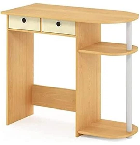 Furinno Go Green Scrivanie per Computer, Legno, Faggio/Avorio/Bianco, Taglia Uni - Foto 1 di 4