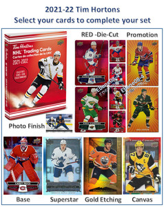 2021-22 Tim Hortons Base, RED, SuperStar, Gold, Canvas, Promotion🏒You Pick 🥅