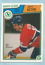 1983-84 O-Pee-Chee OPC Hockey Keith Acton #184 Canadiens North Stars NMT+