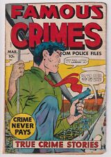 Famous Crimes #16 (1950) VG- 3.5 Fox Features Syndicate Crime Never Pays