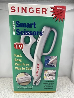 Singer Smart Scissors & Replacement Blades New In Box Cordless Power Scissors - Image 1 of 4