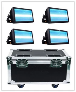 4X martin atomic 3000W LED strobe RGB +W DJ Stage Flash wash light+road case - Picture 1 of 9