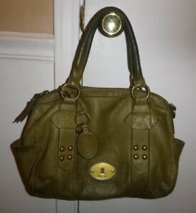 Fossil Olive Green Pebble Grain Leather Purse