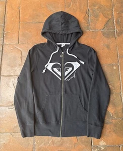 Vintage Y2K Roxy Surf Skater Zip Up Hoodie Sweatshirt Medium - Picture 1 of 5