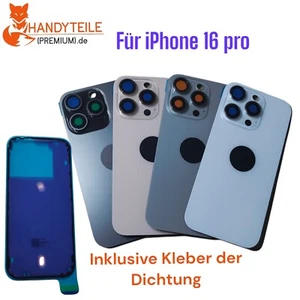 Pokrywa baterii do iPhone 16 Pro Kompletna tylna pokrywa Tył Top Wszystkie kolory - Zdjęcie 1 z 7