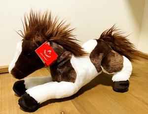 Aurora Flopsie Horse Plush Pony TOLA Painted 12” Brown White Stuffed NEW NWT - Picture 1 of 8